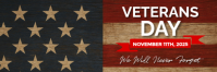 Black 3d Veterans Day Tajuk Twitter template