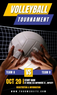 Black 3d Volleyball Tournament Legal As template