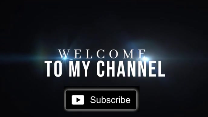 Black 3d Welcome To My Channel  Youtube Thumbnail Isithonjana se-YouTube template
