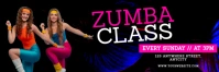Black 3d Zumba Classes Tajuk Twitter Twitter-header template