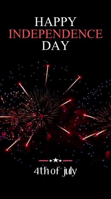 Black 4th Of July Instagram Story template
