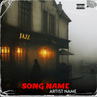 Black A Album Cover template