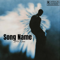 Black Abstract Album Cover Album Cover Ikhava ye-Albhamu template