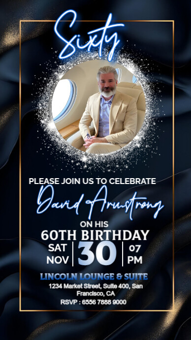 Black Abstract Birthday Invitation Instagram Story Template | PosterMyWall Black Abstract Birthday Invitation Instagram Story Template | PosterMyWall
