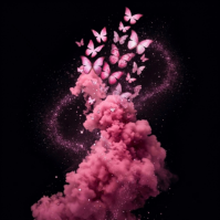Черный Butterfly Explosion Обложка альбома Template