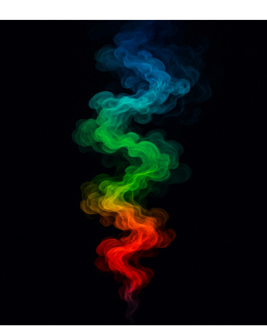 Black Abstract Mystic Smoke  Instagram Portrait template