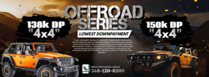 Black Abstract Off Road Truck Banner  Facebook Cover Photo Facebook-coverfoto template