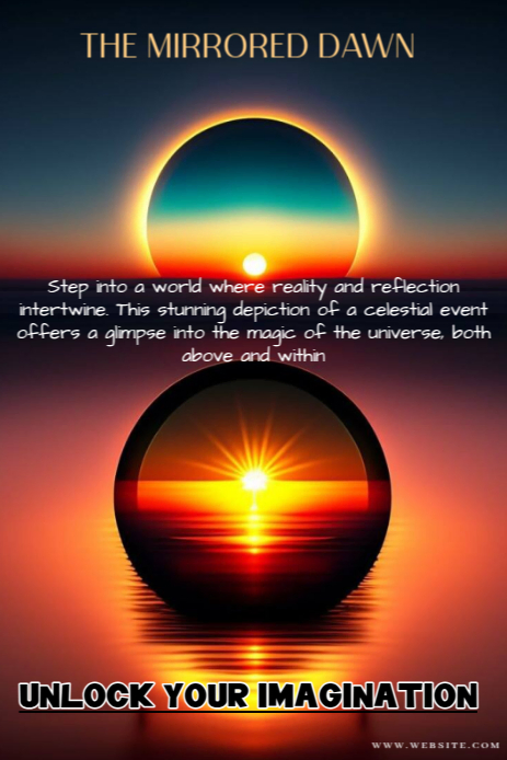 Black Abstract This Image, Titled "the Mirrored Dawn," Is A Visually Stunning And Spiritually Resona Графика Pinterest template