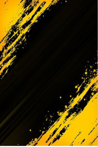 Black Abstract Yellow And Black Paint Splash Background  Poster template