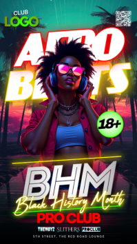 Black Afro Beats Indaba yaku-Instagram template