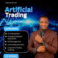 Negro AI Trading Webinar Instagram Post Template