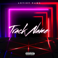 Black Album Cover Album Cover Video template