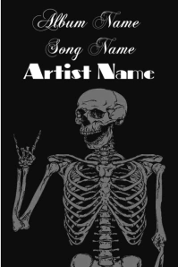 Black Album Cover  Poster Póster template