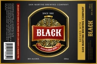 Black Alcohol Beer Label template
