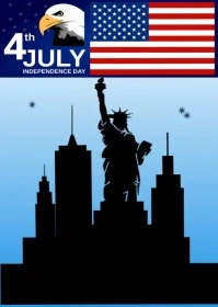 Black Alegre 4th Of July Deal A6 template