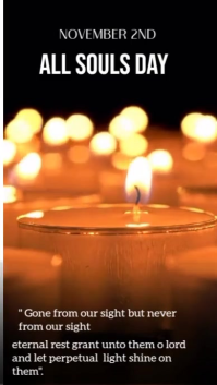 Black All Soul Day Design Instagram Story template