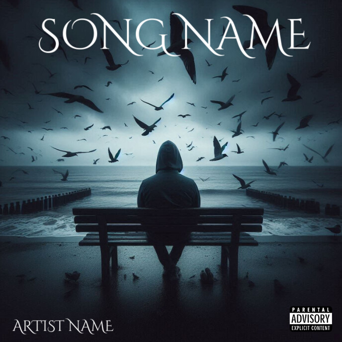 Black  Alone Mixtape Album Cover  Album Cover template