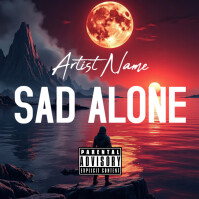 Black Alone Music Album Cover Album Cover template