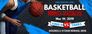 Black and Blue March Madness Facebook Cover