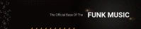 Black and Gold Funky Soundcloud Banner template