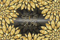 customizable design templates for black and gold postermywall black white gold flyer template