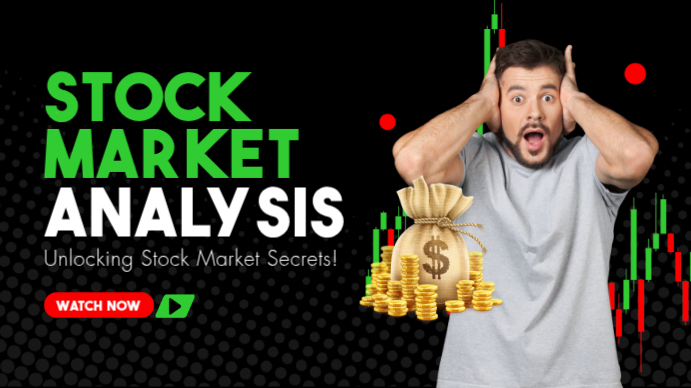 Black And Green Modern Stock Market Analysis Youtube Thumbnail Template ...