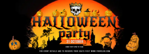 Black and Orange Halloween Facebook Cover Photo template