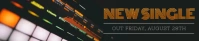 Black and Orange Soundcloud Banner Soundcloud-banner template