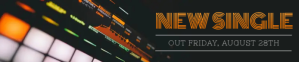 Black and Orange Soundcloud Banner template