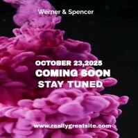 Black and pink Gradient Coming Soon Instagram Post|animated Video Teaser  Instagram Post template