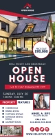 Black and Red Real Estate Open House Banner template