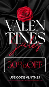 Hitam Valentine's Day Sale Instagram Story Template