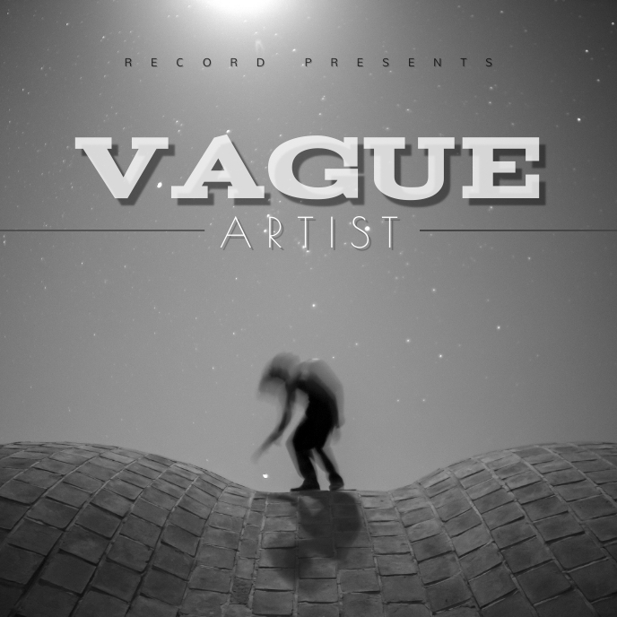 Black and white album cover template PosterMyWall