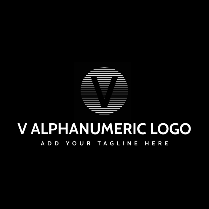 Copy of black and white alphanumeric logo icon | PosterMyWall