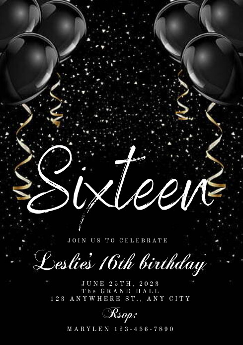 Black and White Birthday Invitation - Black And White Birthday Invitation Design Template 0c9c5ddefa191c0d5a6081bdec13ed0d Screen 