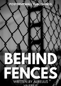 Black and white book cover A4 template