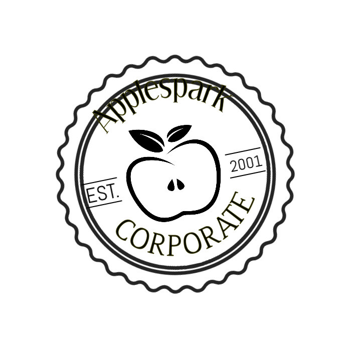 Black and White Corporate Logo Логотип template