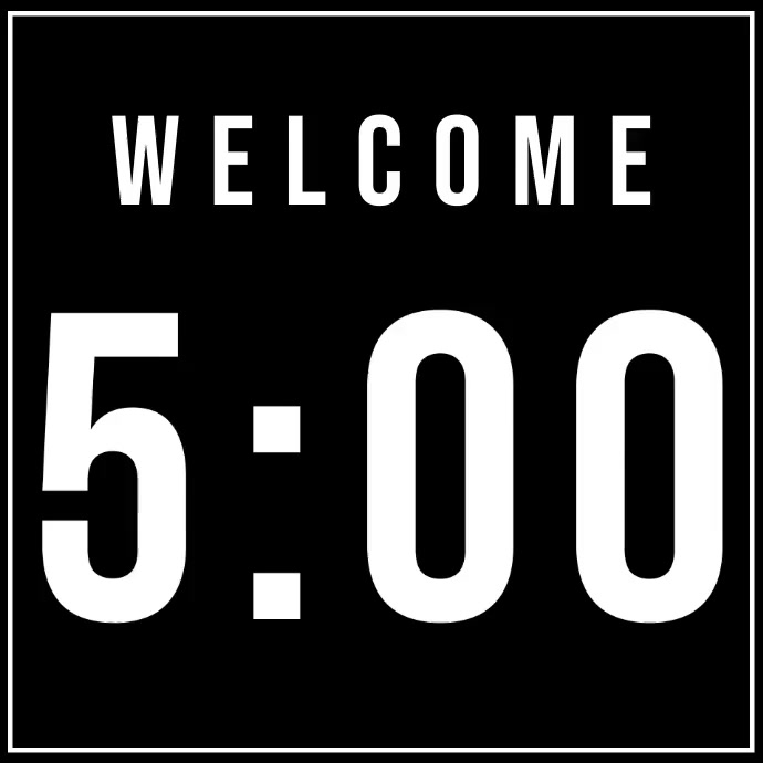 black and white countdown Template | PosterMyWall