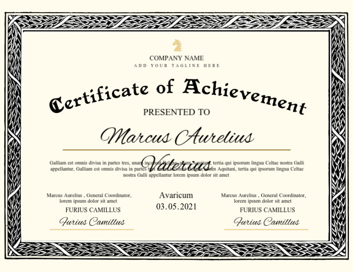 black and white elegant vintage certificate Template | PosterMyWall black-and-white-elegant-vintage-certificate-template-postermywall