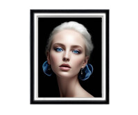 Black and white Frame Grote rechthoek template