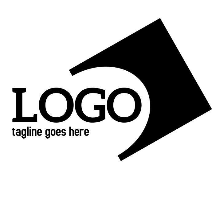 Modele Un Logo Geometrique En Noir Et Blanc Ou Une Icones D