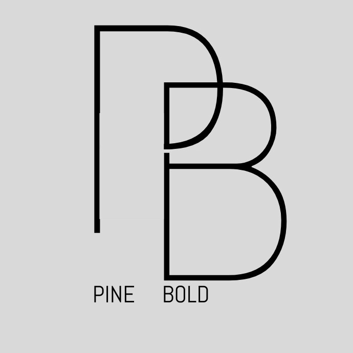 Black And White Modern Initial PB Consulting Logo template
