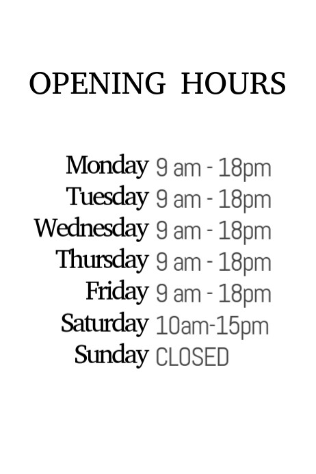 Business Hours Sign Free Printable Allfreeprintable Com