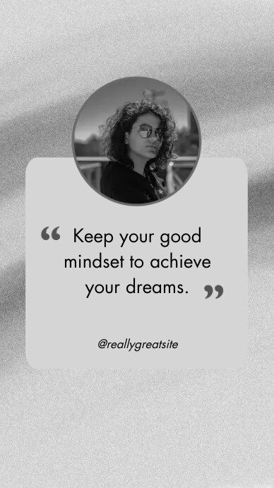 Black and White Quote Instagram Story Instagram-Story template