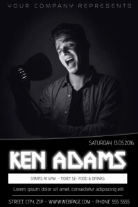 Singer Group Poster Singer Flyer Template | PosterMyWall