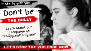白色 Anti-Bullying Campaign Facebook Cover Video Template