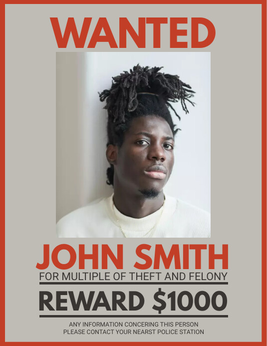 Copy of Black and White Target Wanted Poster | PosterMyWall