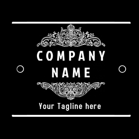 Black and White Vintage Logo template