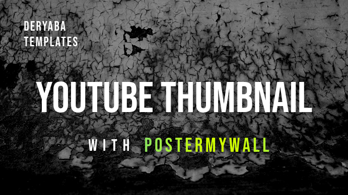 Black and White Youtube Thumbnail template