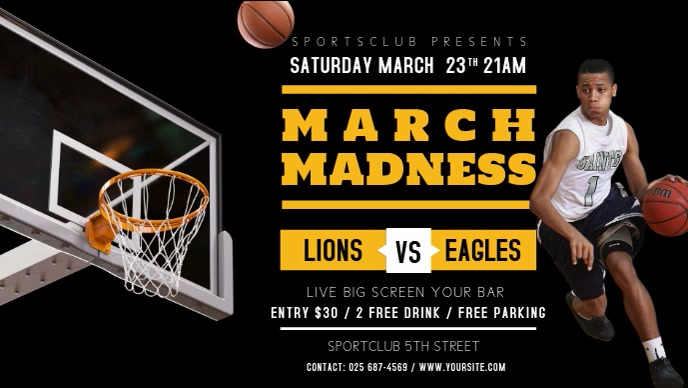 Design Free Basketball Posters In Minutes Postermywall